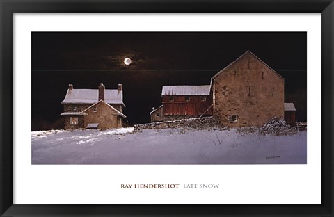 Framed Late Snow Print