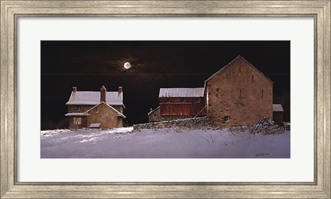 Framed Late Snow Print