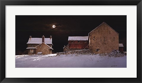 Framed Late Snow Print