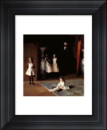 Framed Daughters of Edward Darley Boit, 1882 Print