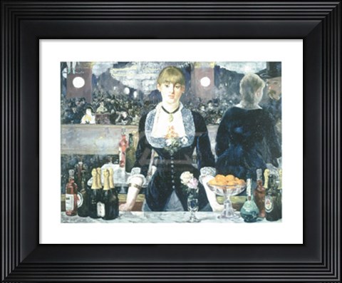 Framed Bar at the Folies-Bergere Print