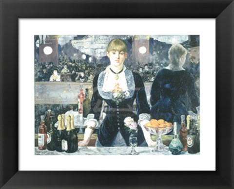 Framed Bar at the Folies-Bergere Print