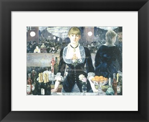 Framed Bar at the Folies-Bergere Print