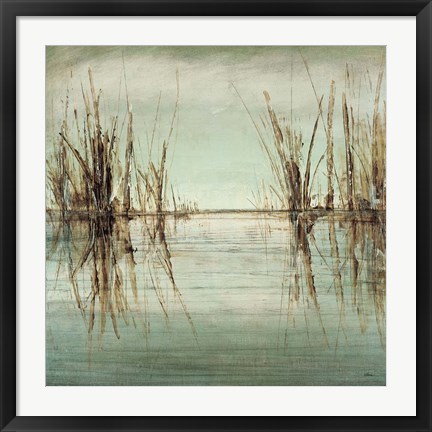 Framed Blue Tranquility I Print