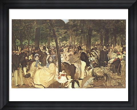 Framed Music In the Tuileries Print