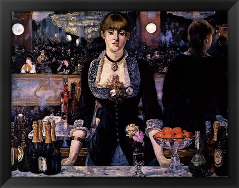 Framed Bar at the Folies-Bergere Print