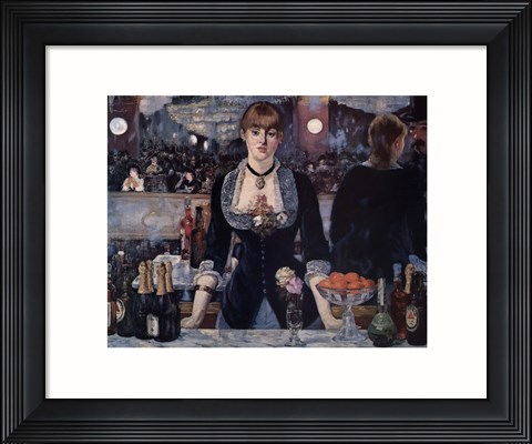Framed Bar at the Folies Bergere Print