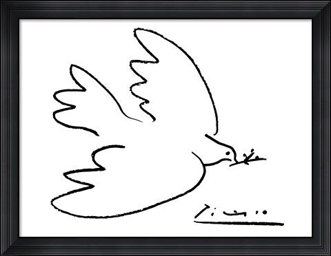 Framed Dove of Peace Print