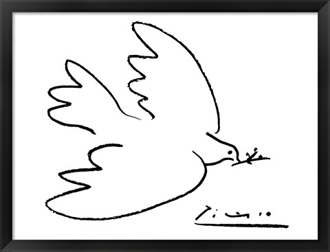 Framed Dove of Peace Print