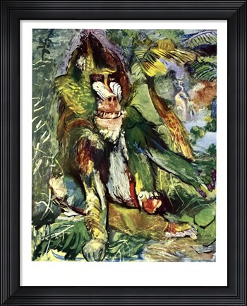 Framed Mandrill Print