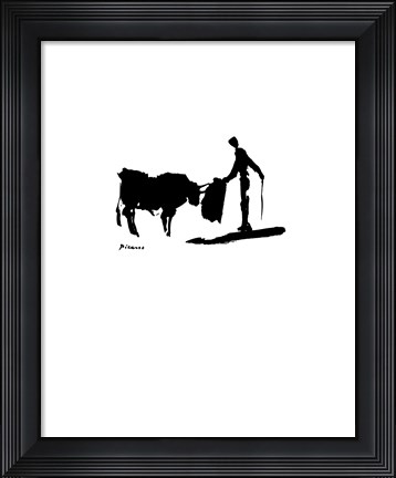 Framed Bull Fighter Print