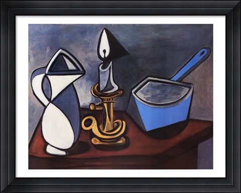 Framed Enamel Saucepan Print