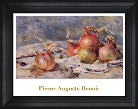 Framed Onions Print