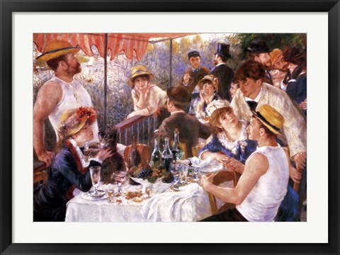 Framed Luncheon of the Boating Party Print