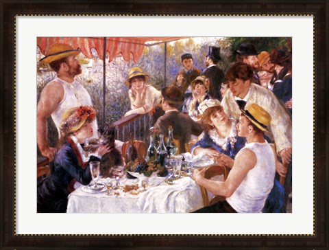 Framed Luncheon of the Boating Party Print