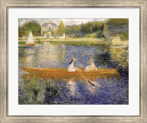 Framed Boating on the Seine Print
