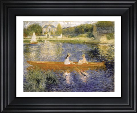 Framed Boating on the Seine Print