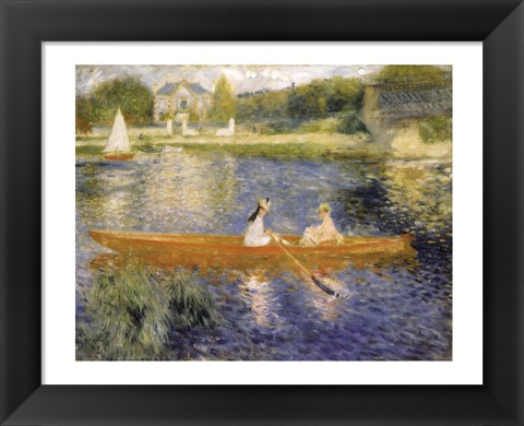 Framed Boating on the Seine Print