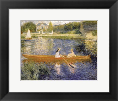 Framed Boating on the Seine Print