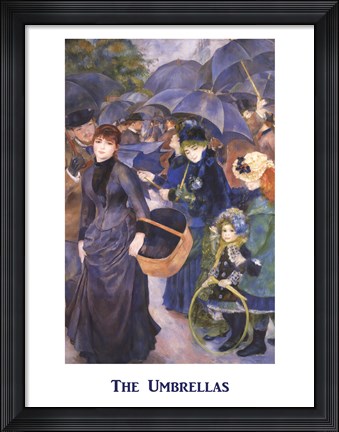 Framed Umbrellas Print