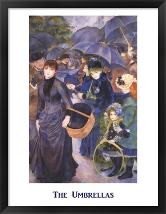 Framed Umbrellas Print