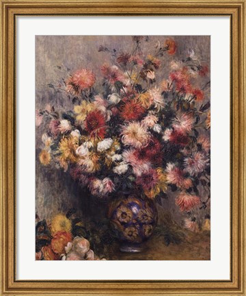 Framed Dahlias Print