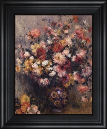 Framed Dahlias Print