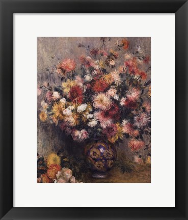 Framed Dahlias Print