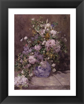 Framed Spring Bouquet, 1866 Print