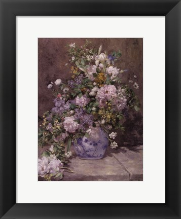 Framed Spring Bouquet, 1866 Print