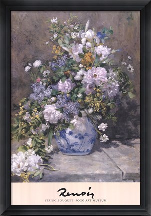 Framed Spring Bouquet, 1866 Print