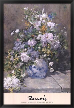 Framed Spring Bouquet, 1866 Print