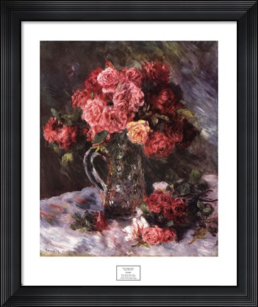 Framed Roses Still Life Print