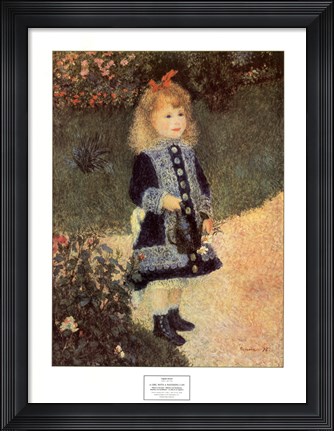 Framed Fille a l'Arrosoir Print