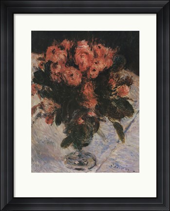 Framed Mossy Roses Print