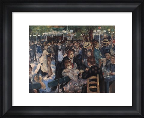 Framed La Moulin de la Galette Print