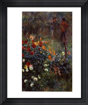 Framed Garden in the Rue Cortot, Montmartre Print