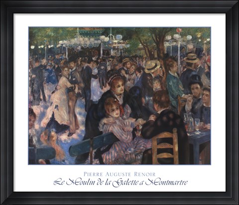 Framed Le Moulin de la Galette a Montmartre Print