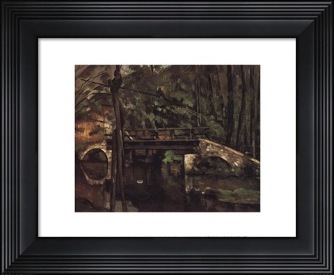 Framed Bridge of Maincy Melun Print