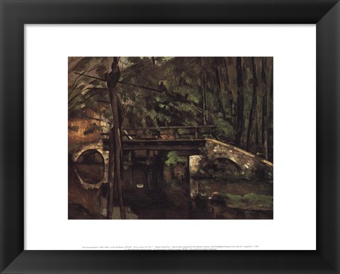 Framed Bridge of Maincy Melun Print