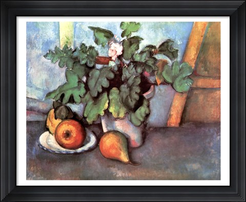 Framed Flowers and Pears Print
