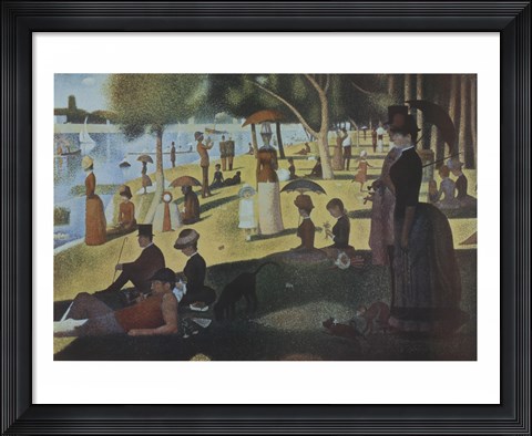 Framed Sunday Afternoon on the Island of La Grande Jatte, c.1886 Print