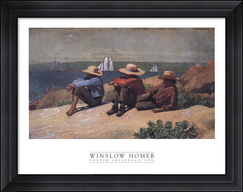 Framed On the Beach, 1875 Print