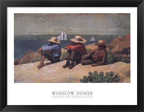 Framed On the Beach, 1875 Print