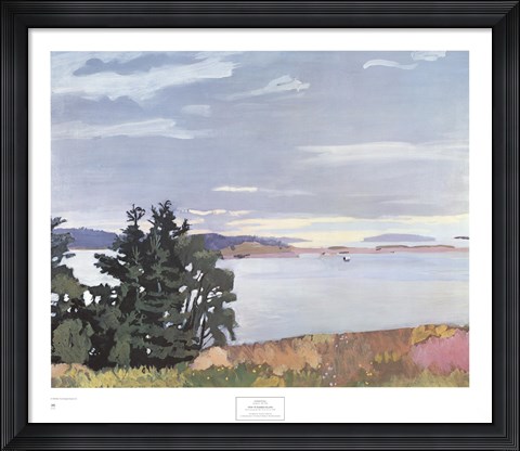 Framed View of Barred Island Print