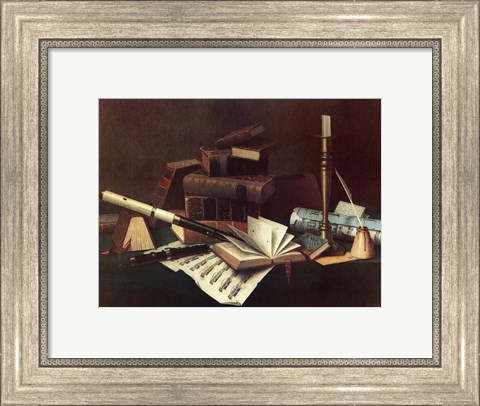 Framed Music and Literature Print