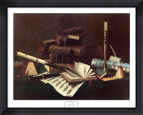 Framed Music and Literature Print