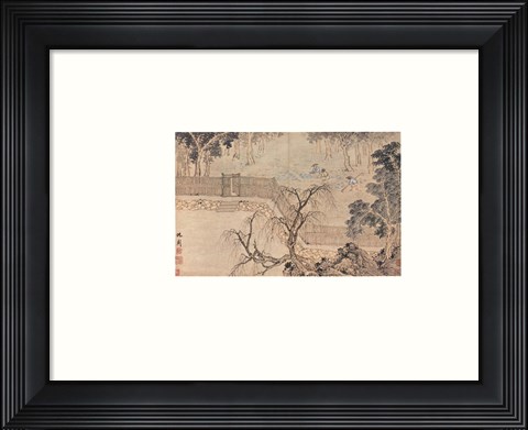 Framed Three Gardeners Print