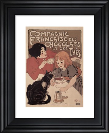 Framed Compagnie Francaise des Chocolats Print