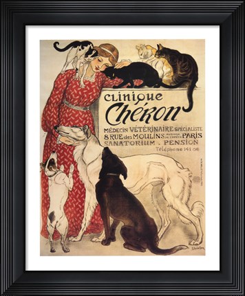 Framed Clinique Cheron Print